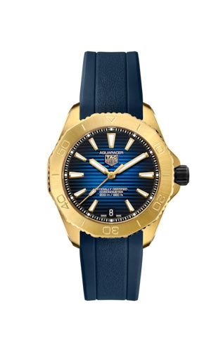 TAG Heuer Aquaracer Professional 200 40 Automatic Yellow Gold - Titanium / Blue / Rubber